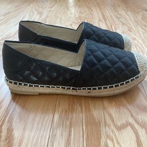 Brand new size 7.5 womens black quilted espadrilles